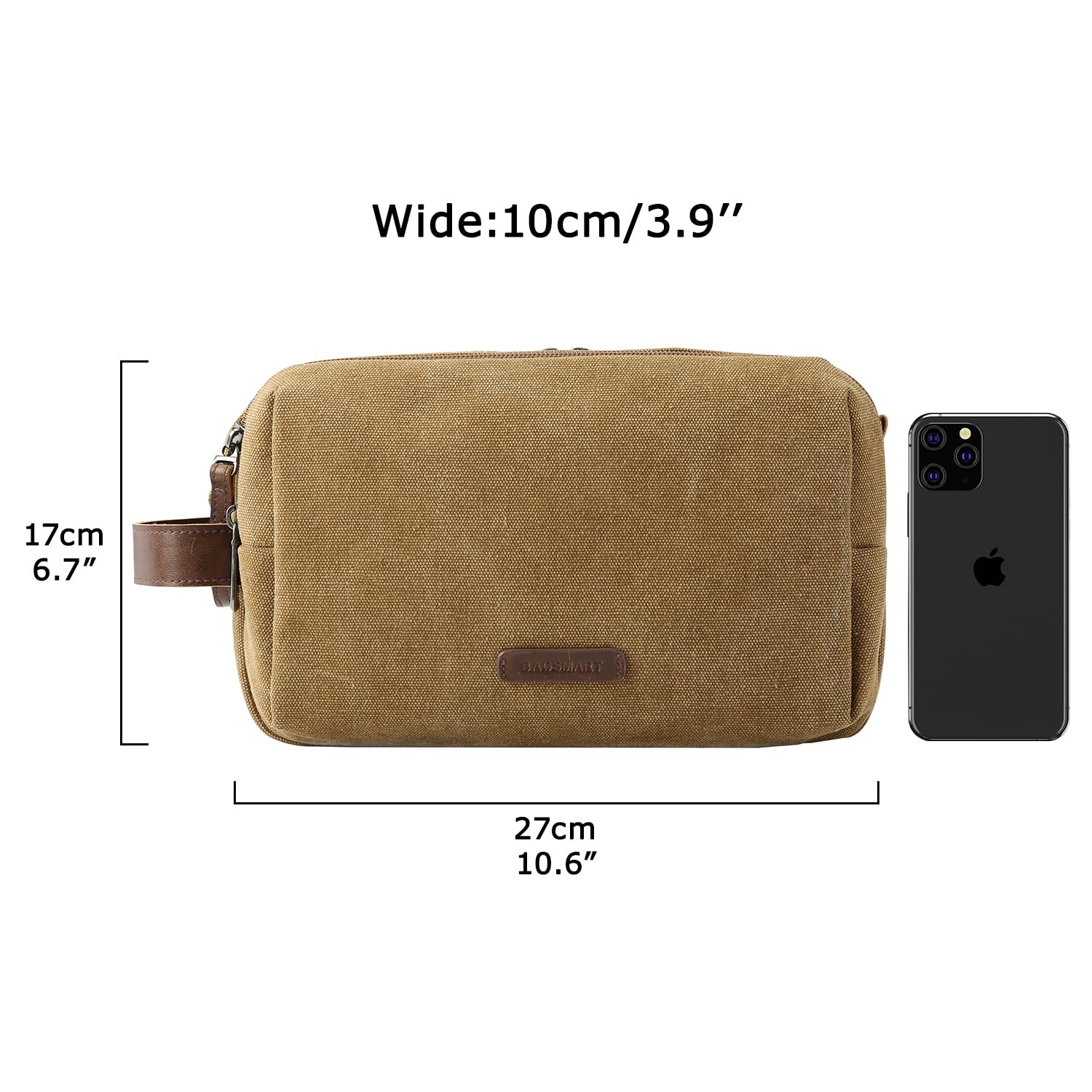 BAGSMART estuche impermeable, ideal para viajes y climas variados.