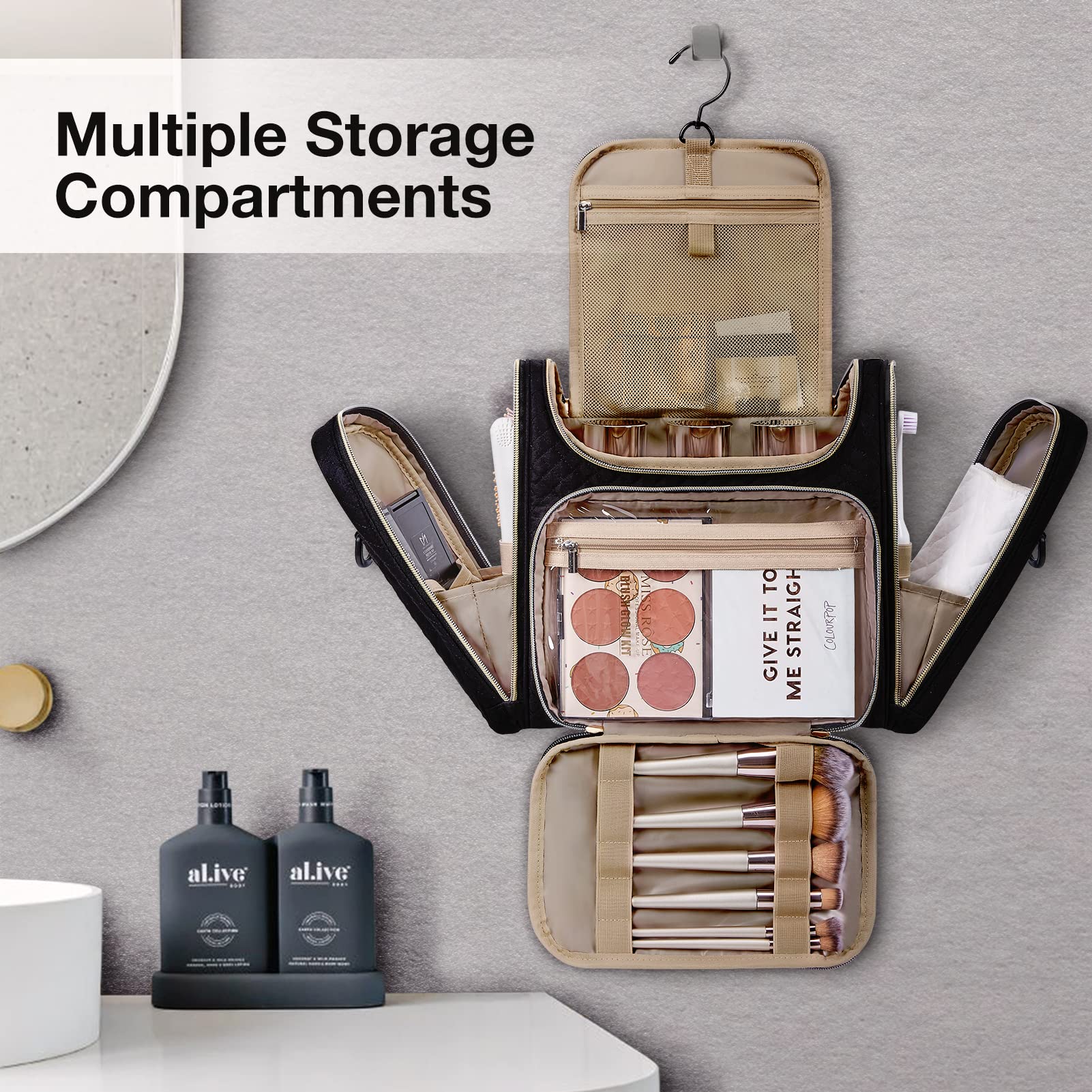 BAGSMART neceser de viaje resistente al agua: protege tus productos durante el traslado
