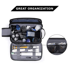 BAGSMART neceser de viaje resistente al agua, protegiendo artículos de afeitado