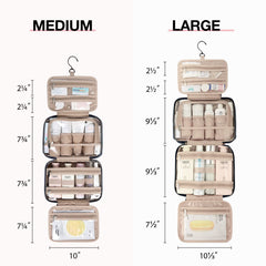 BAGSMART neceser-viaje-transparente-tsa: pasa seguridad rápida.
