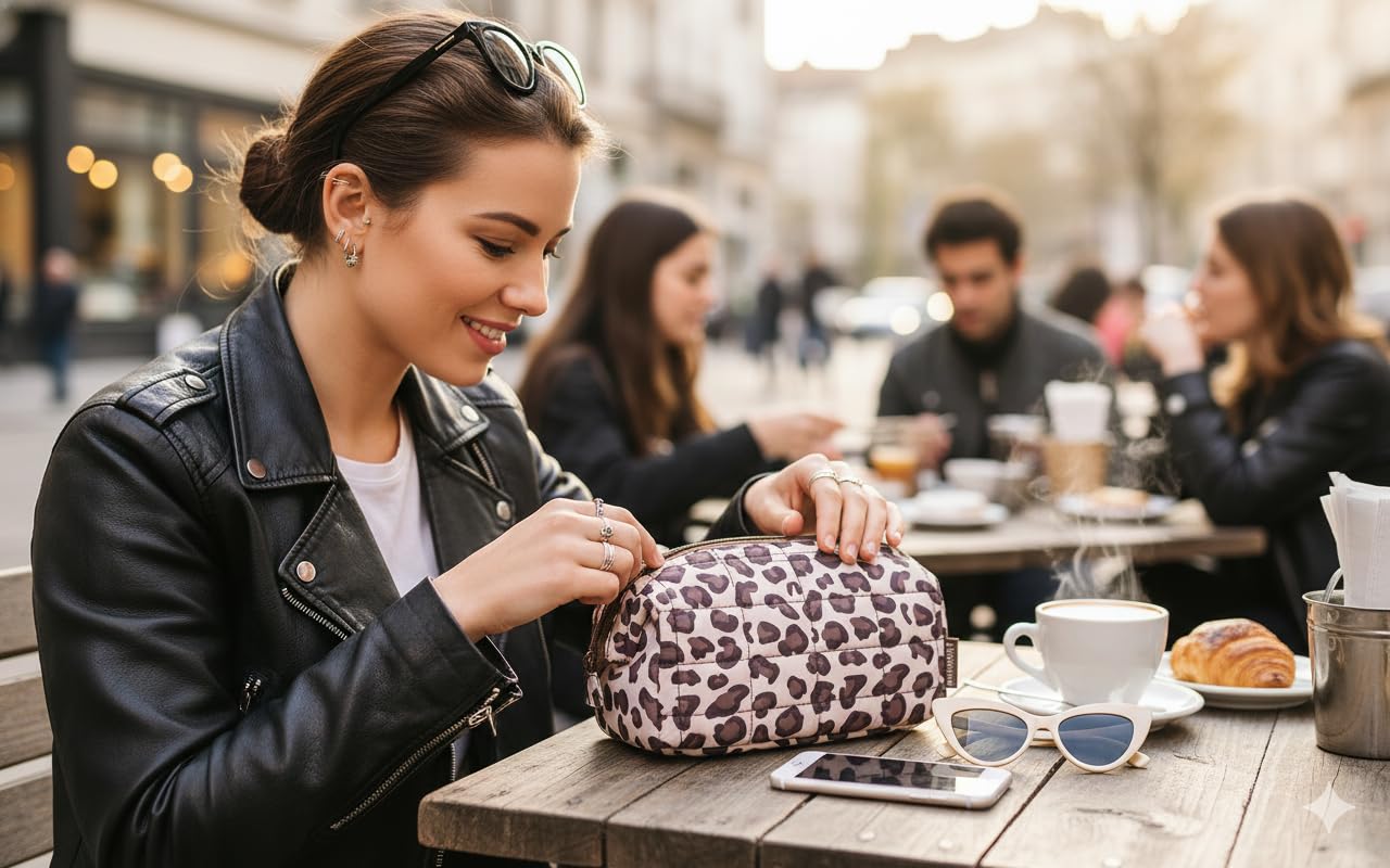 BAGSMART regalo para mujer con diseño leopard elegante y práctico.