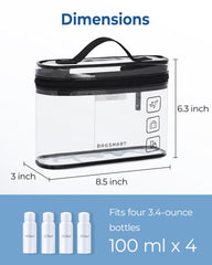 BAGSMART bolsa de viaje con medidas 8x3x6,3 pulgadas