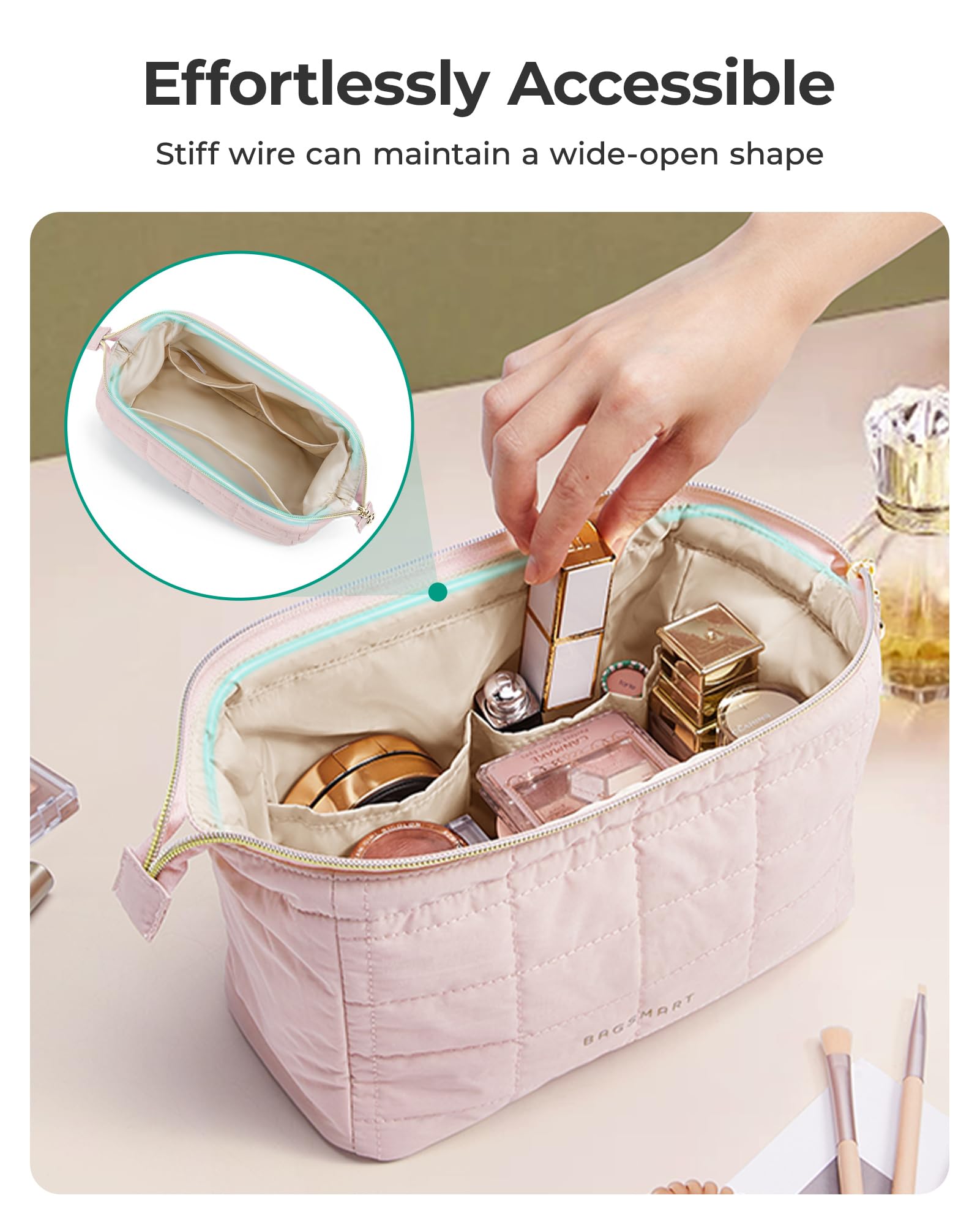 BAGSMART tela taslán suave, aspecto elegante y cómodo