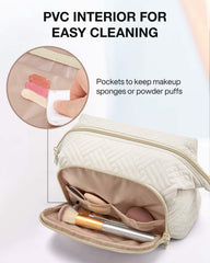 BAGSMART Travel Makeup Bag capacidad amplia para viaje de 5-7 días