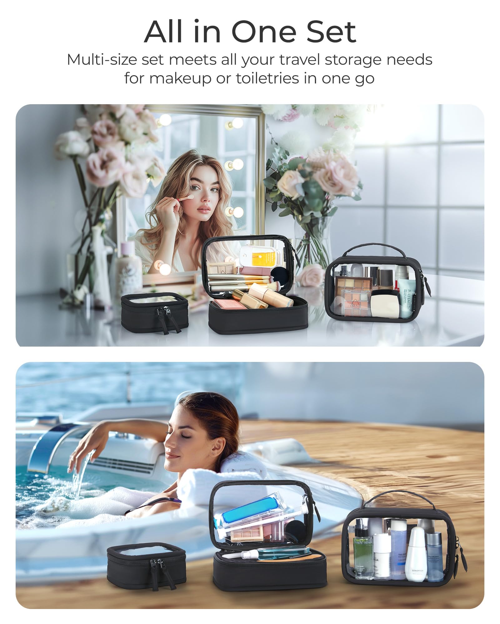 BAGSMART uso multifuncional como organizador para viaje o aseo.