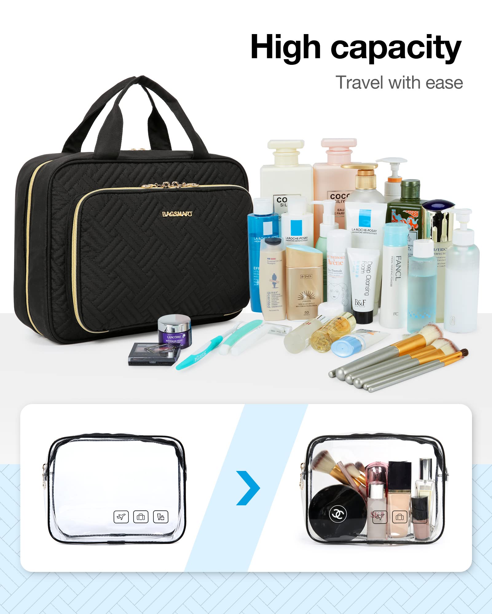BAGSMART uso versátil para viajes, hoteles y actividades al aire libre