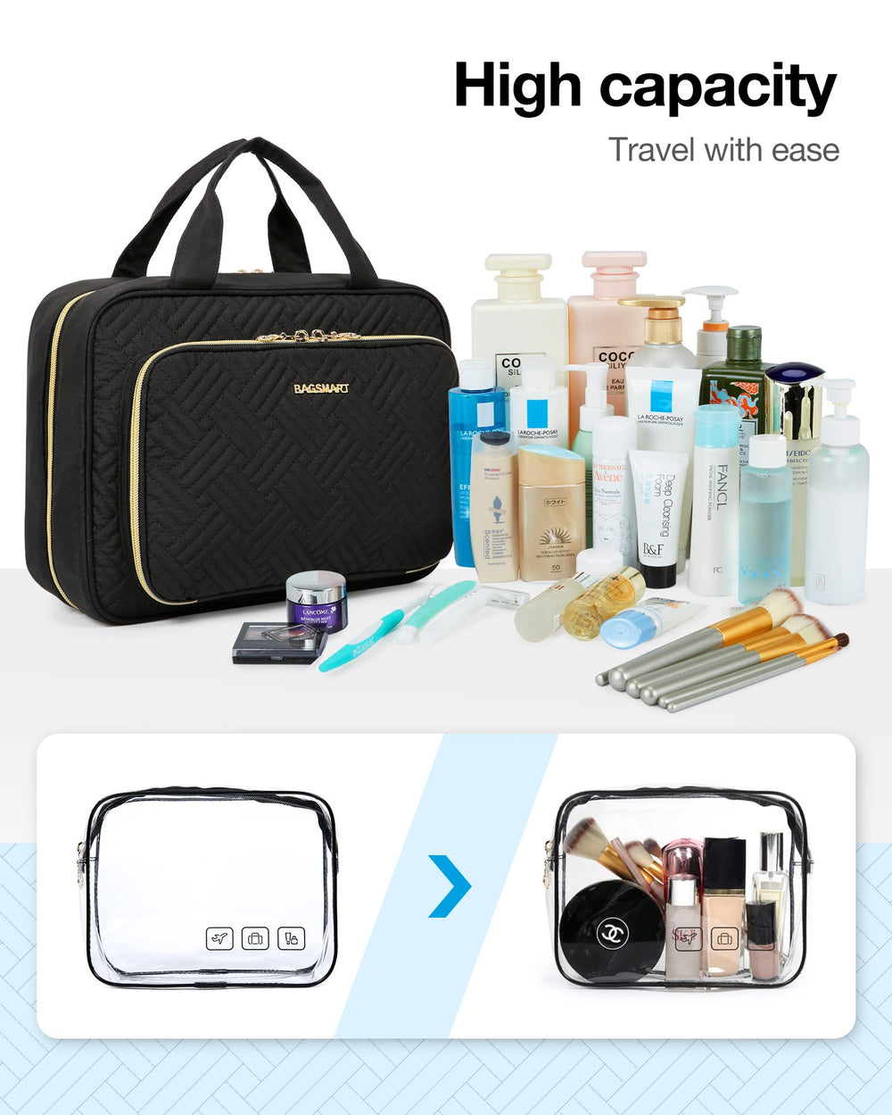 BAGSMART uso versátil para viajes, hoteles y actividades al aire libre