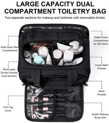 Bagstellar bolsa con 5 compartimentos para una organización eficiente.