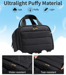Bagstellar bolsillo delantero de malla para acceso rápido a artículos pequeños.