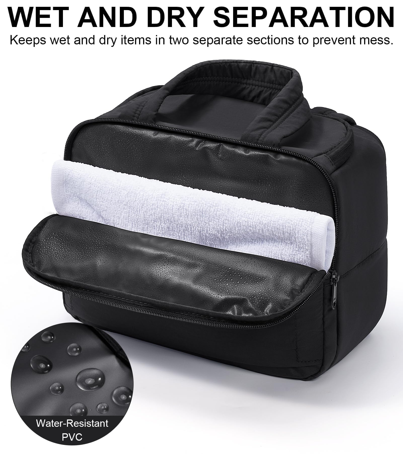 Bagstellar interior con forro PVC resistente al agua para limpieza fácil.