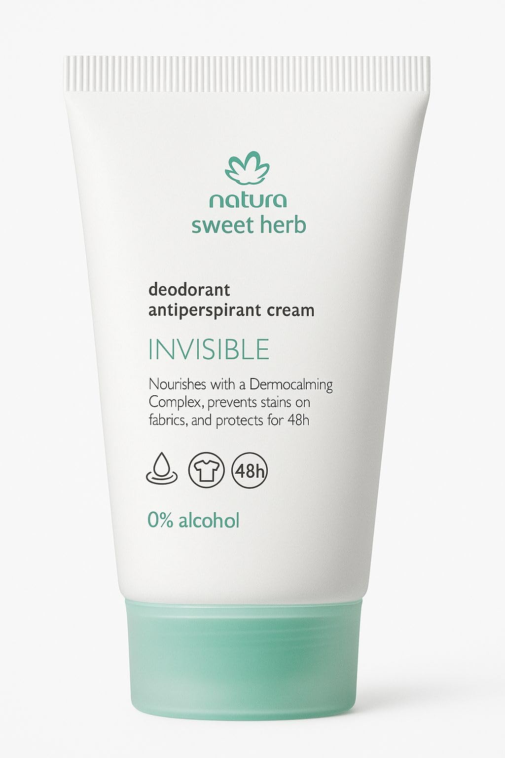 Desodorante invisible Bagues Natura Erva Doce, protección 48 h sin manchas y cuidado de la piel.