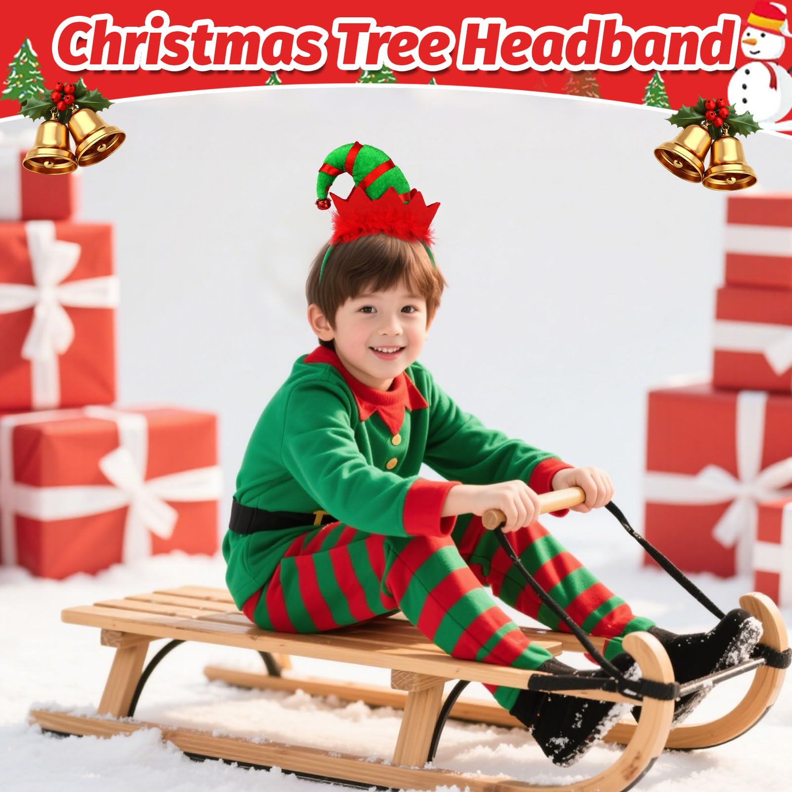 Bahaby diadema navidad uso para fiestas y sesiones de fotos