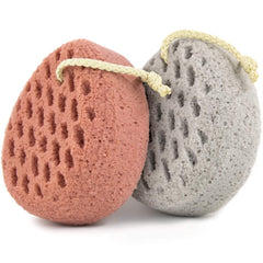 Esponja BAIMEI IcyMe para baño en rosa gris, ideal para uso diario