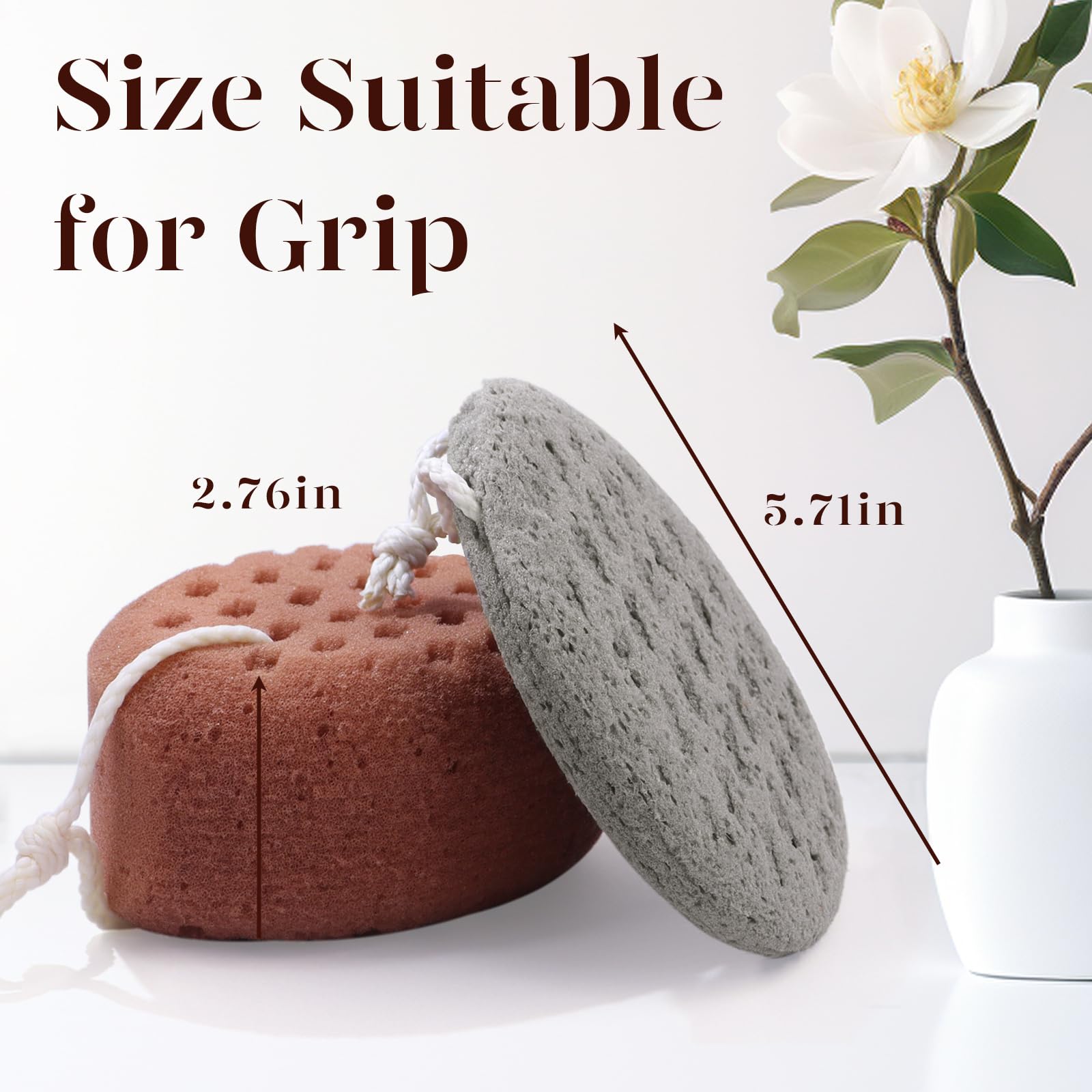 Diseño rosa gris BAIMEI IcyMe, cómodo para duchas diarias