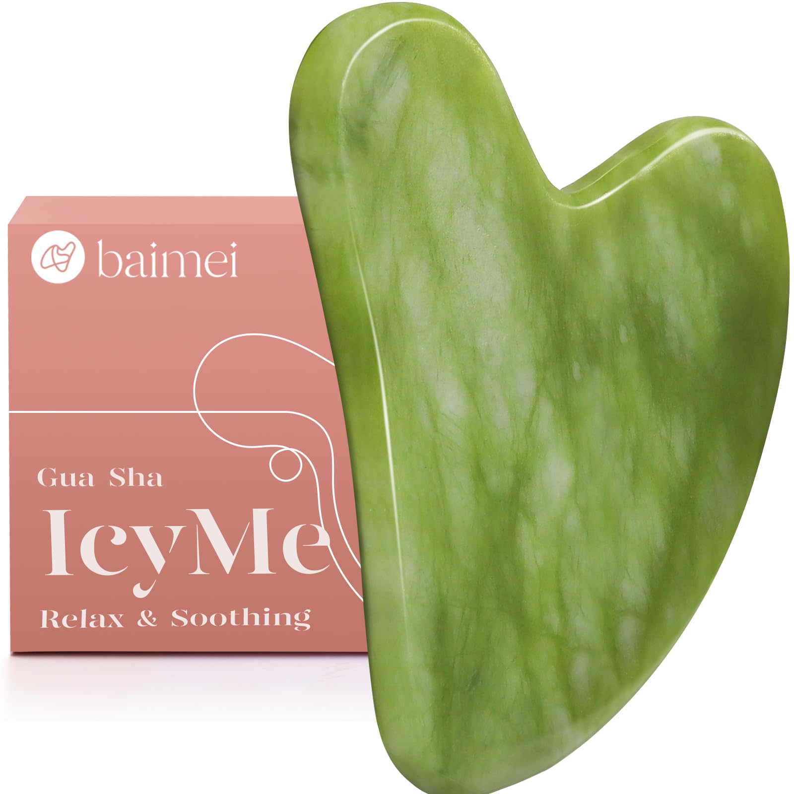 BAIMEI IcyMe Gua Sha para el rostro con efecto frío relajante