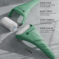 Baimei IcyMe masaje de cuello con rodillo para relajación y bienestar.