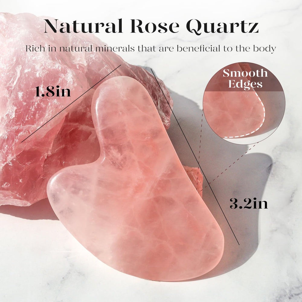 BAIMEI IcyMe piedra cuarzo rosa, efecto refrescante para la hinchazón diaria.
