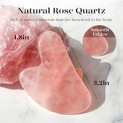 BAIMEI IcyMe piedra cuarzo rosa, efecto refrescante para la hinchazón diaria.