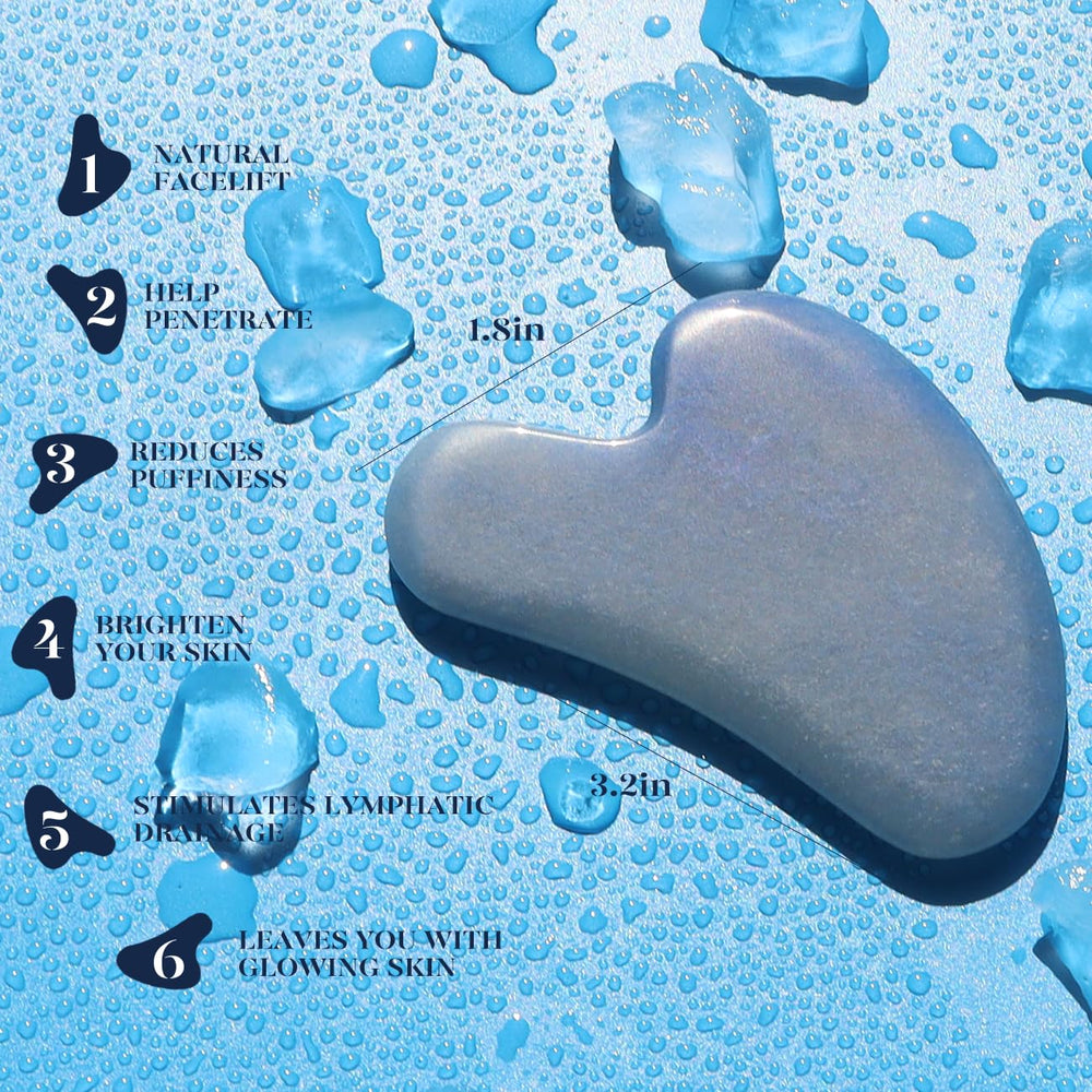 Piedra natural BAIMEI IcyMe en frío para despertar la piel y sensación fresca.