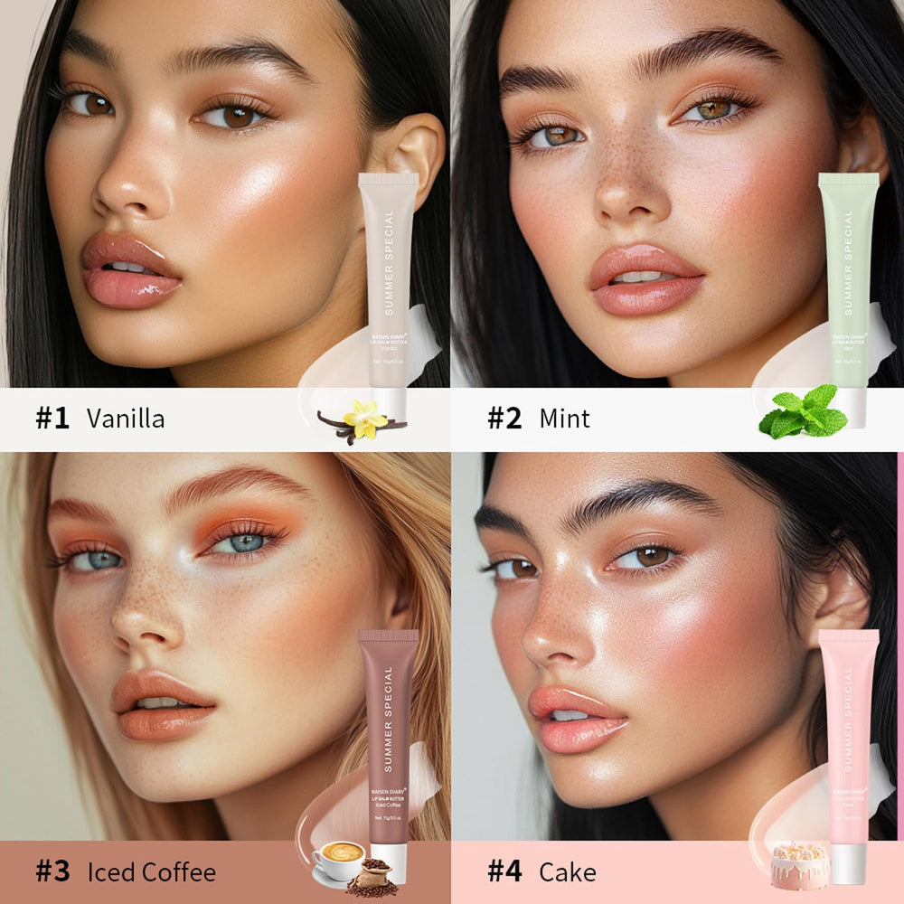 Aplicación de la textura cremosa de BAISEN DIARY en labios