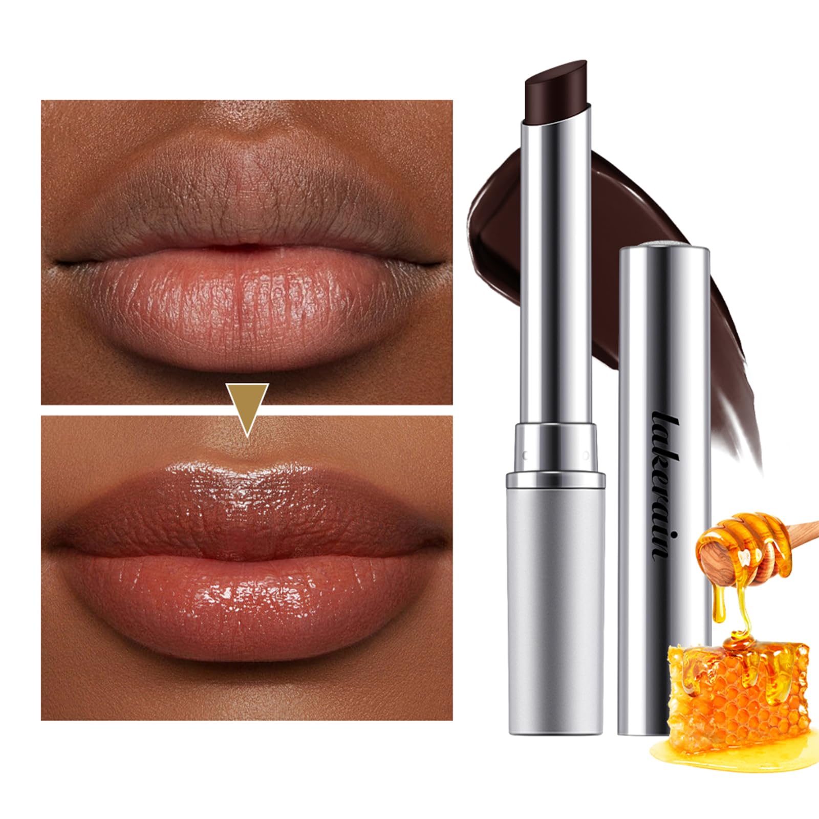 BAISEN DIARY bálsamo labial tintado miel, tono natural que complementa cualquier look.