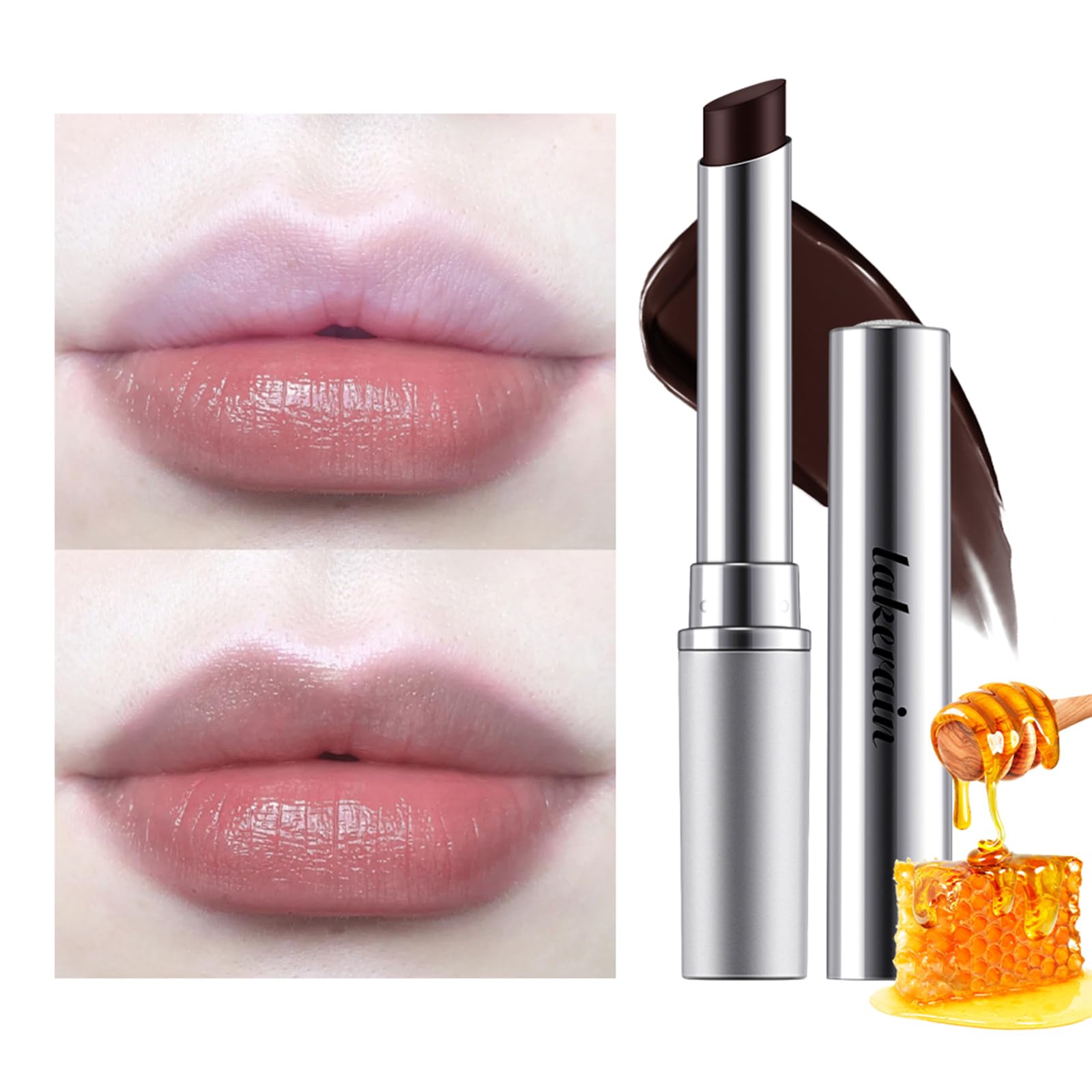 BAISEN DIARY bálsamo labial tintado miel, cuidado nutritivo para labios suaves.
