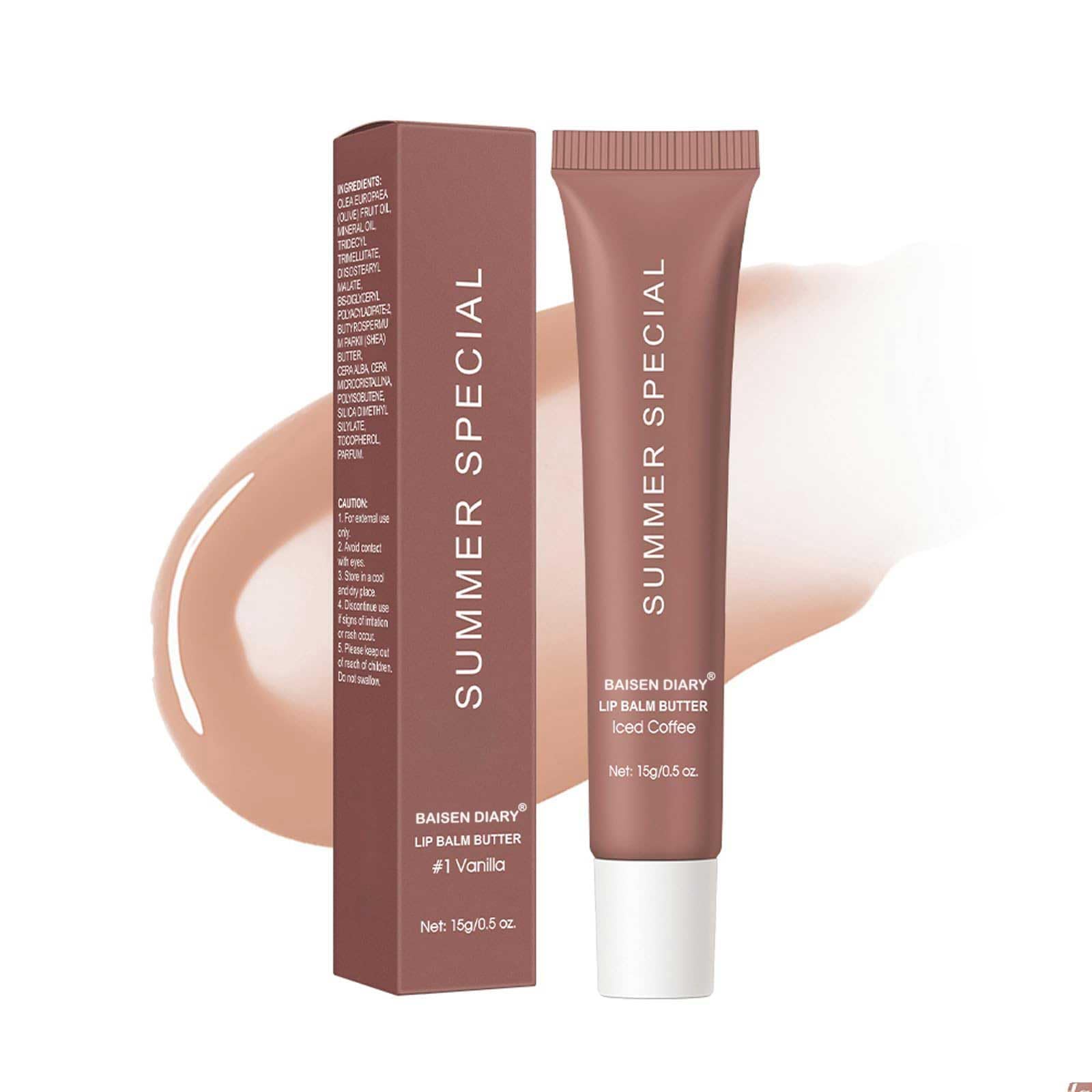 BAISEN DIARY Bálsamo labial, aplicación cremosa para hidratación duradera en cualquier ocasión.