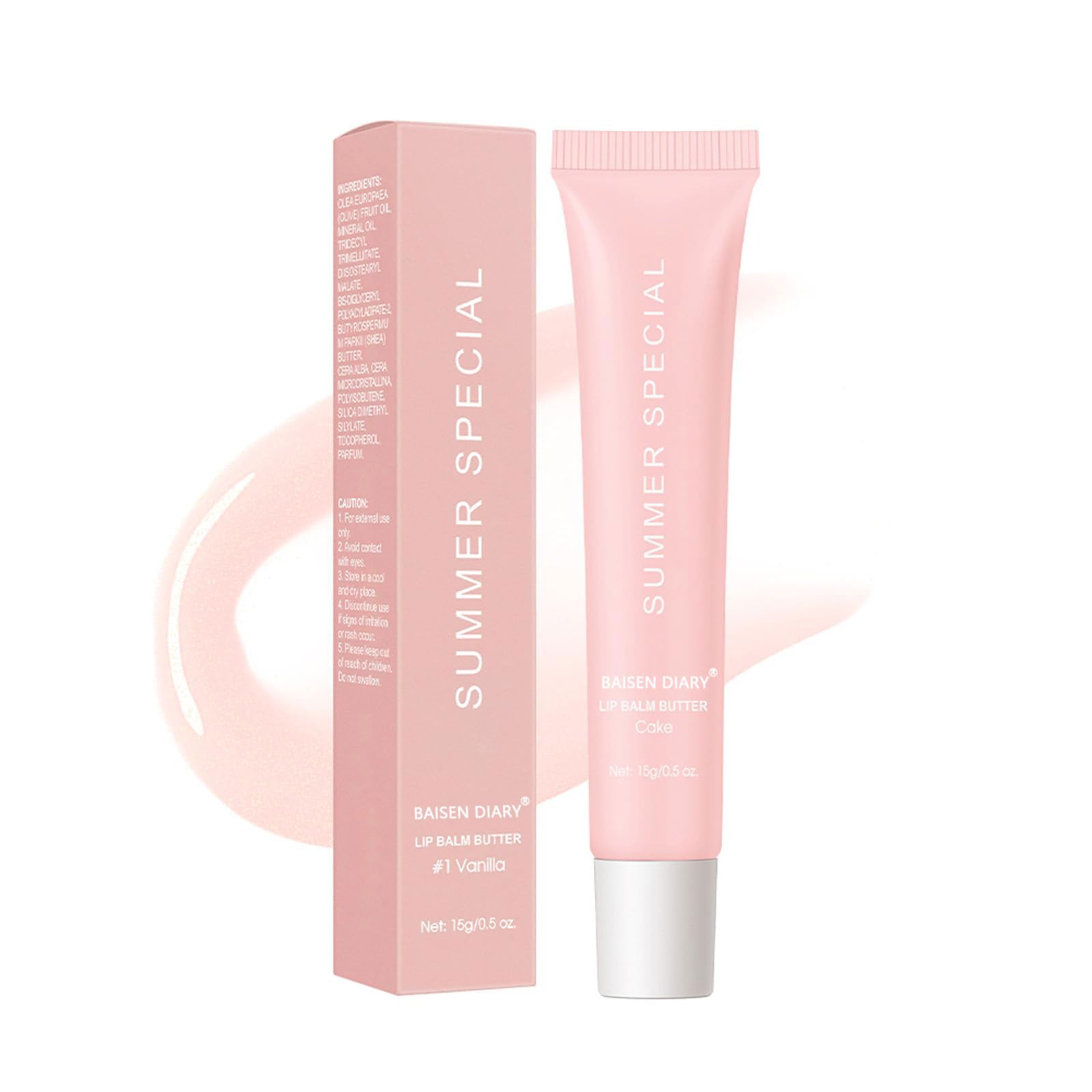 BAISEN DIARY Lip Butter Balm, empaque elegante para hidratación diaria.