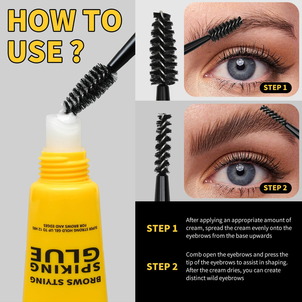 BAISEN DIARY gel fijador de cejas con aplicador preciso para peinado.