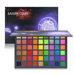 baisen diary paleta 54 colores: sombras versátiles para maquillajes vibrantes