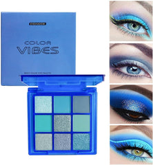 Baisen Diary paleta sombras azul para acentos vibrantes en maquillaje.