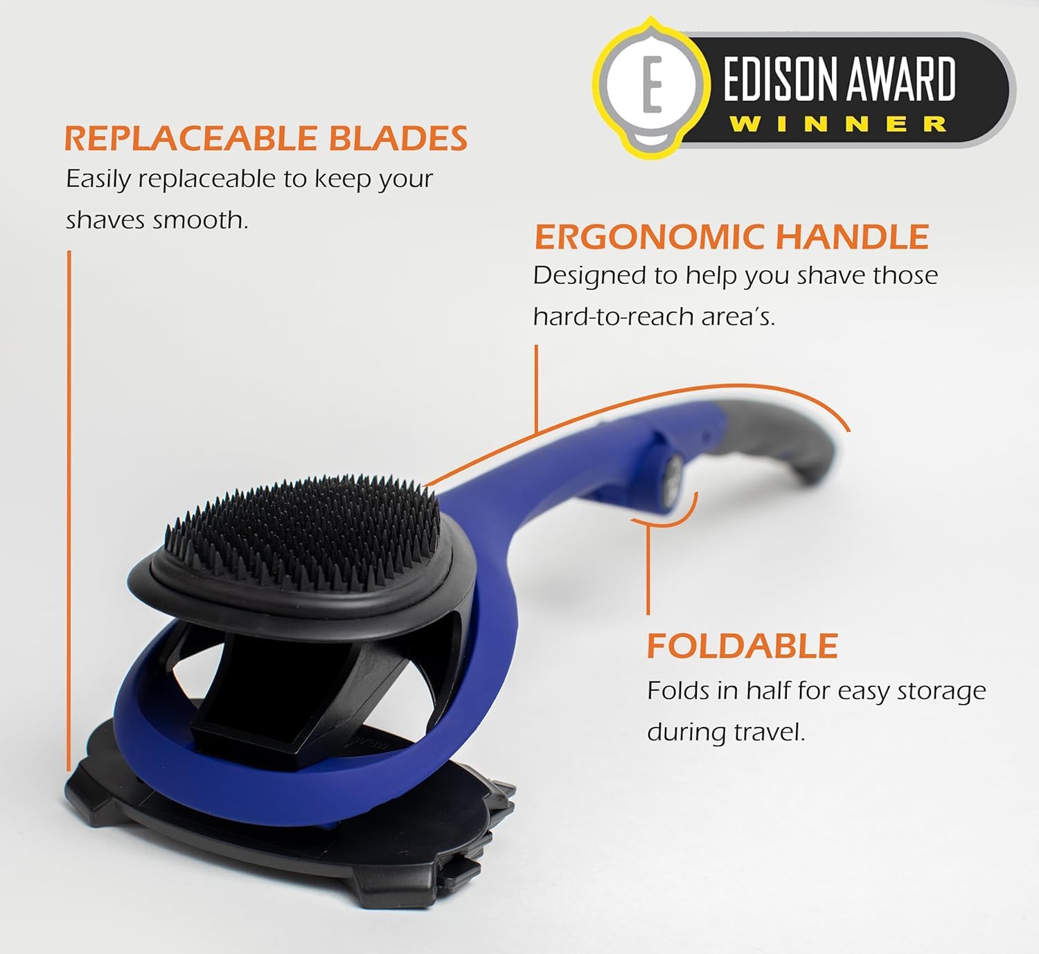 BAKblade 2.0 Elite Plus mango ergonómico facilita alcance a la espalda