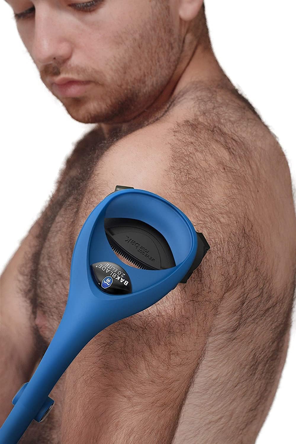 BAKblade 2.0 Elite Plus afeitado cómodo en espalda y cuerpo