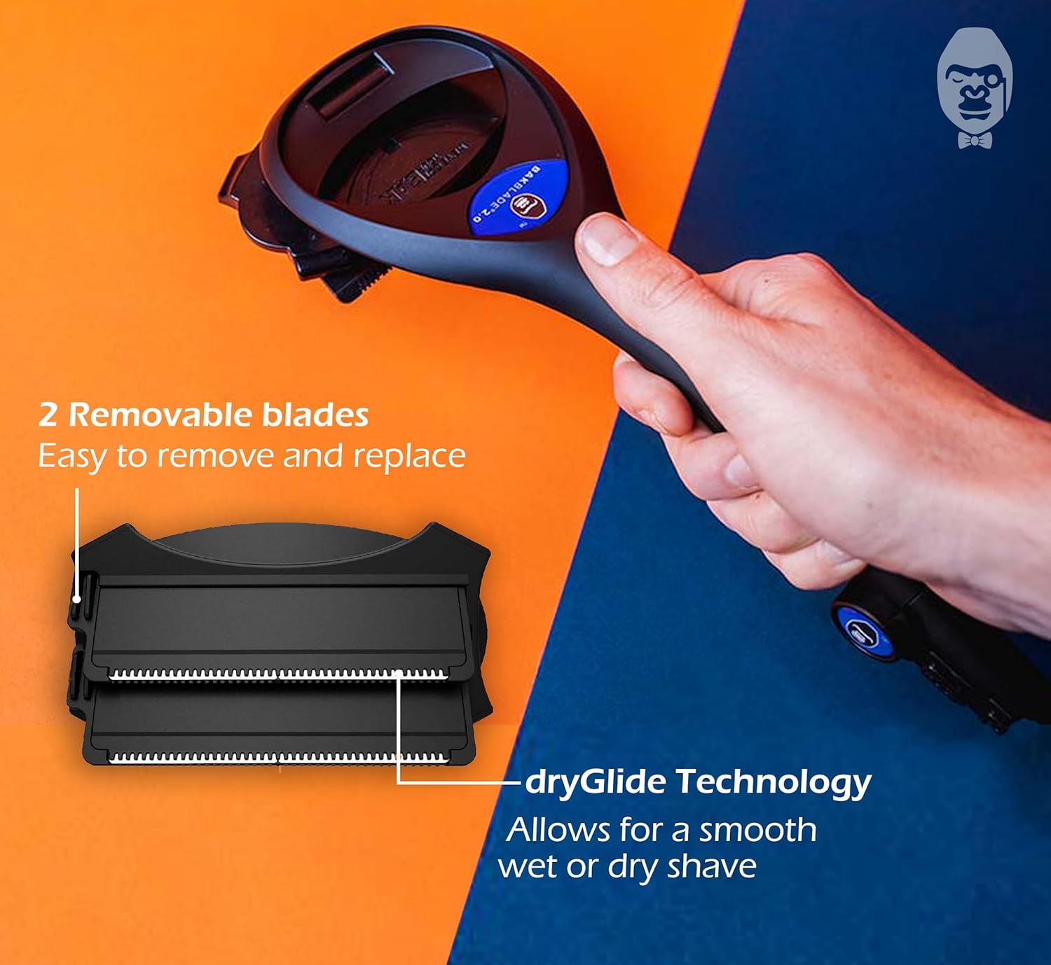 baKblade 2.0 PLUS cepillo exfoliante para cuidado de la piel