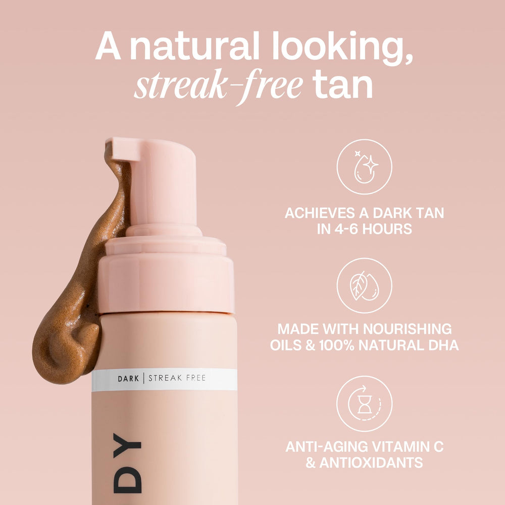 Bali Body Autobronceador Mousse Dark: bronceado natural profundo sin manchas.