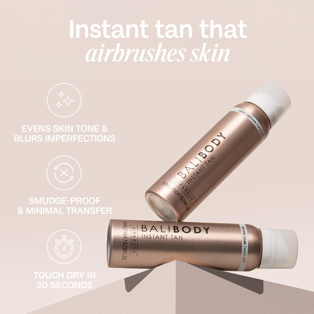 Fácil lavado con agua y jabón tras Bali Body bronceado.