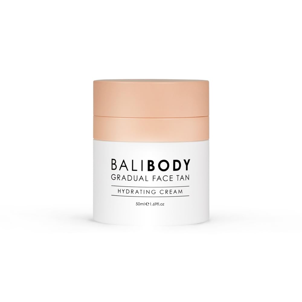 Bali Body bronceado progresivo para la cara, envase práctico para uso diario.