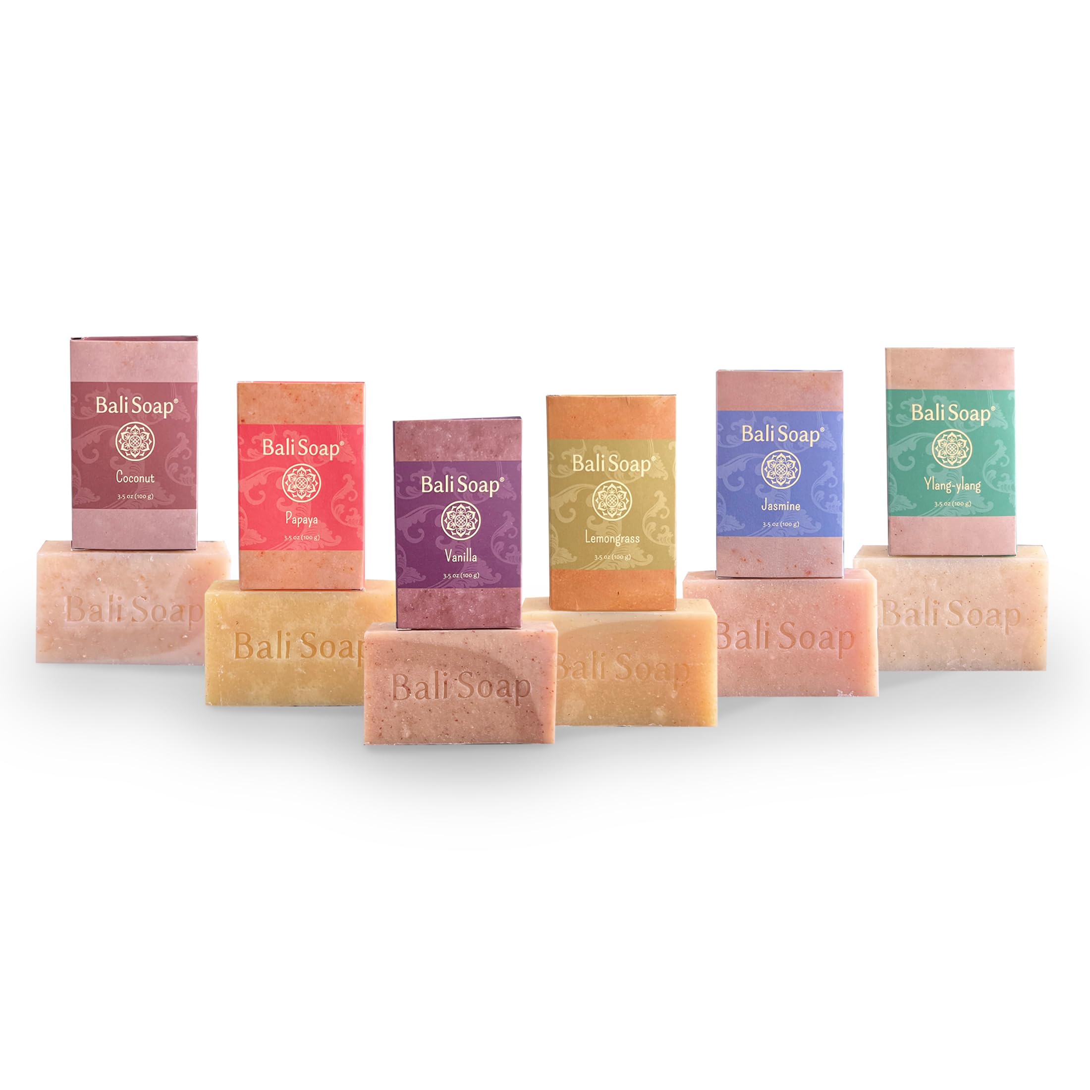 Bali jabones: jabón natural coco con crema hidratante para piel suave