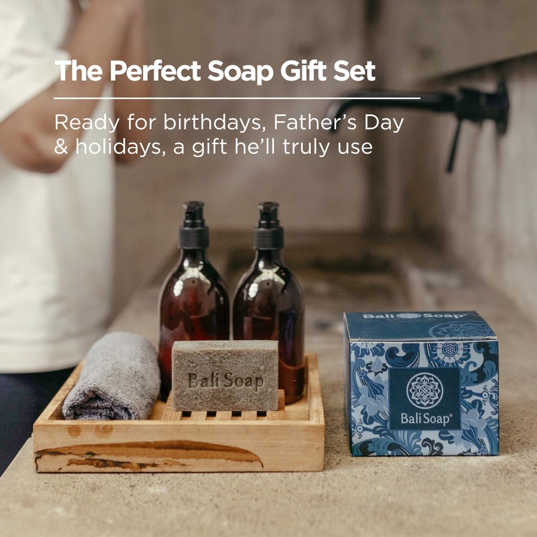 Bali Soap Bali Masculine, barra aroma amaderado y especias, experiencia spa en casa.
