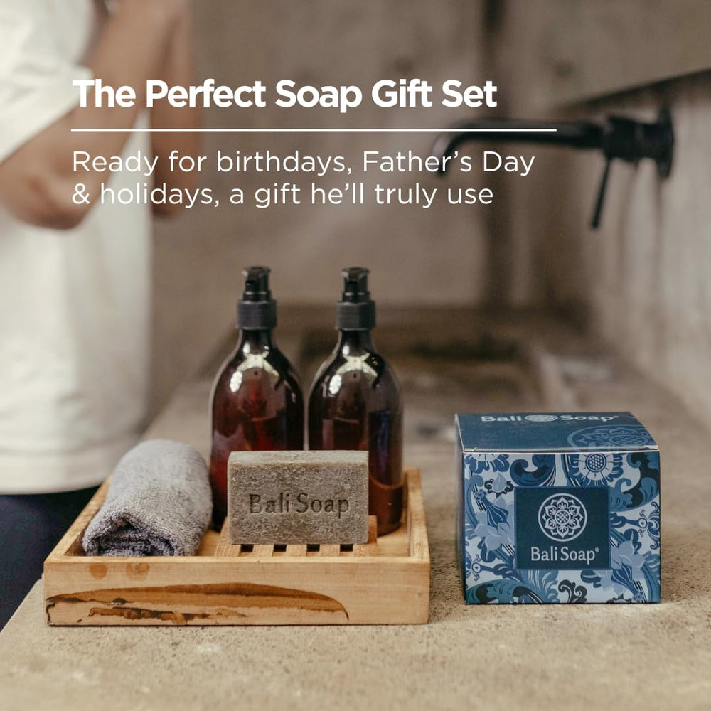 Bali Soap Bali Masculine, barra aroma amaderado y especias, experiencia spa en casa.