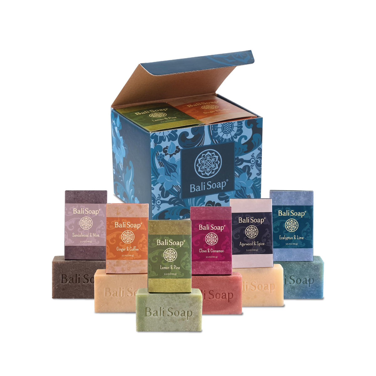 Bali Soap Bali Masculine, barra sándalo-menta, aroma amaderado para ducha revitalizante.