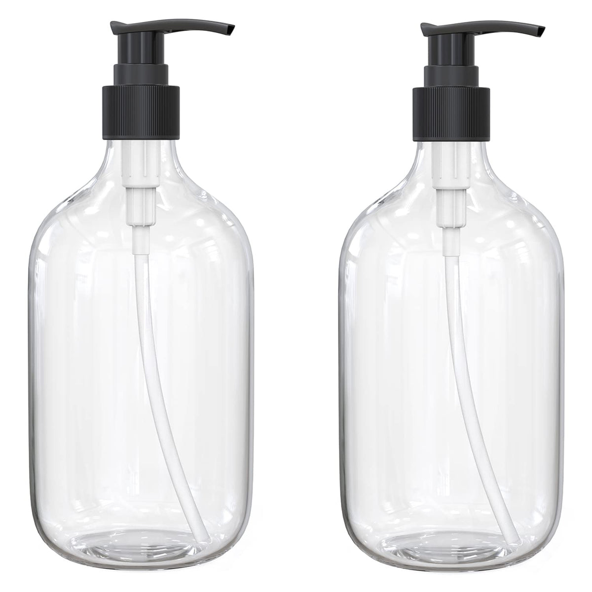 BallHull botella dispensadora transparente de diez onzas para líquidos variados.