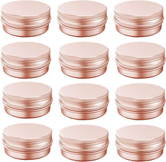 BallHull tarro de aluminio oro rosa con tapa roscada y cierre seguro