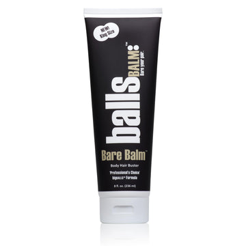 BallsBALM Bare Balm crema para cuerpo en envase visible, hidratación suave para piel seca.