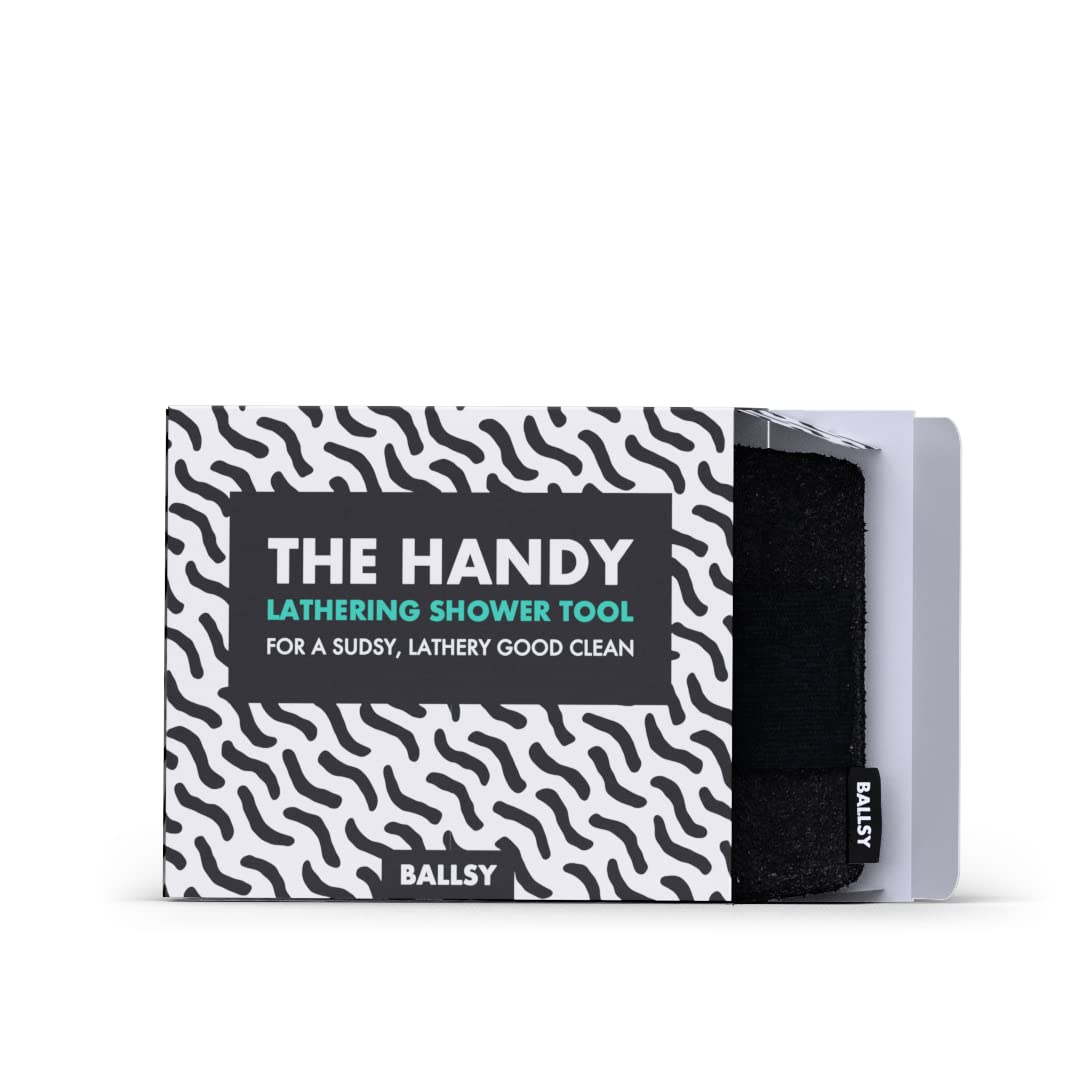 Ballsy Handy Shower Tool exfoliante suave para una limpieza delicada
