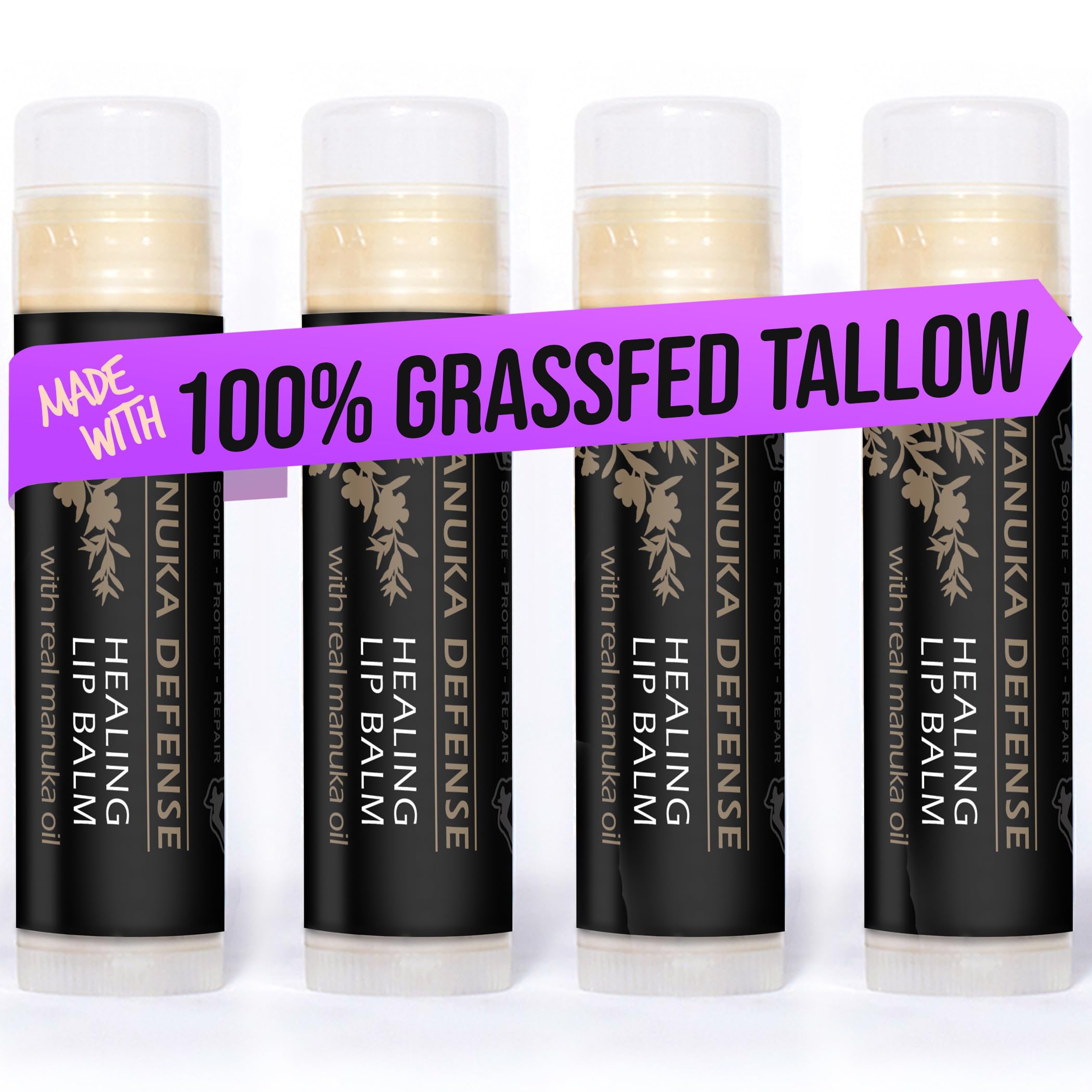 Balm of Gilead Manuka Defense pack de 4 tubos para labios suaves