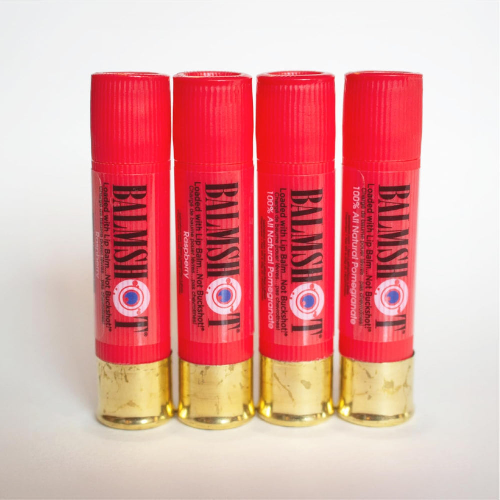 Balmshot lip balm ingredients panel highlighting beeswax, aloe, and vitamin E