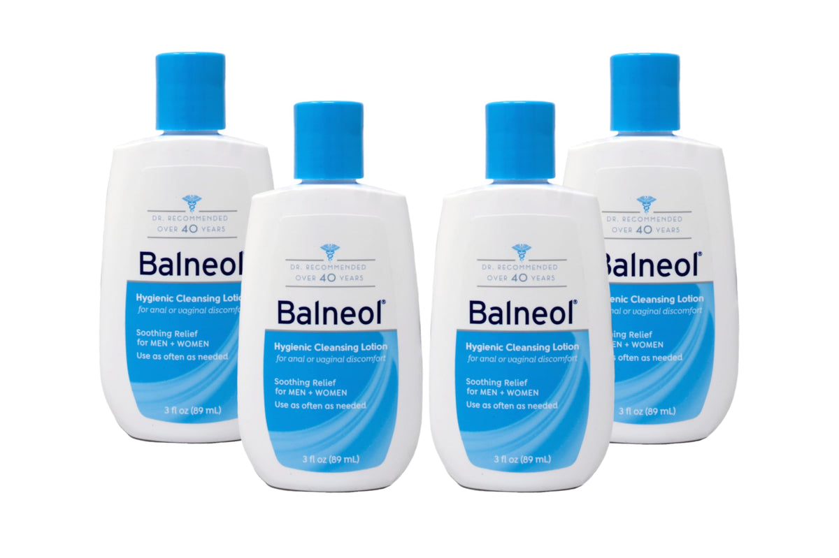 Balneol botella-vertido para limpieza íntima suave