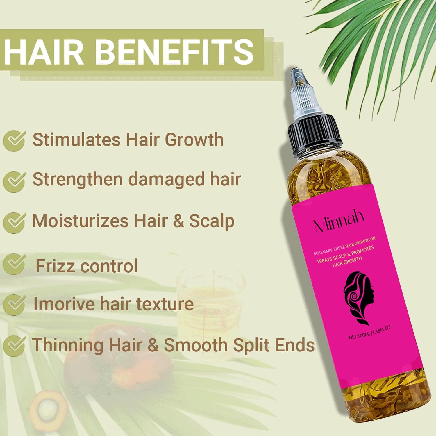 BALPPRD Minnah Batana: romero, ricino y semilla de calabaza para nutrición capilar