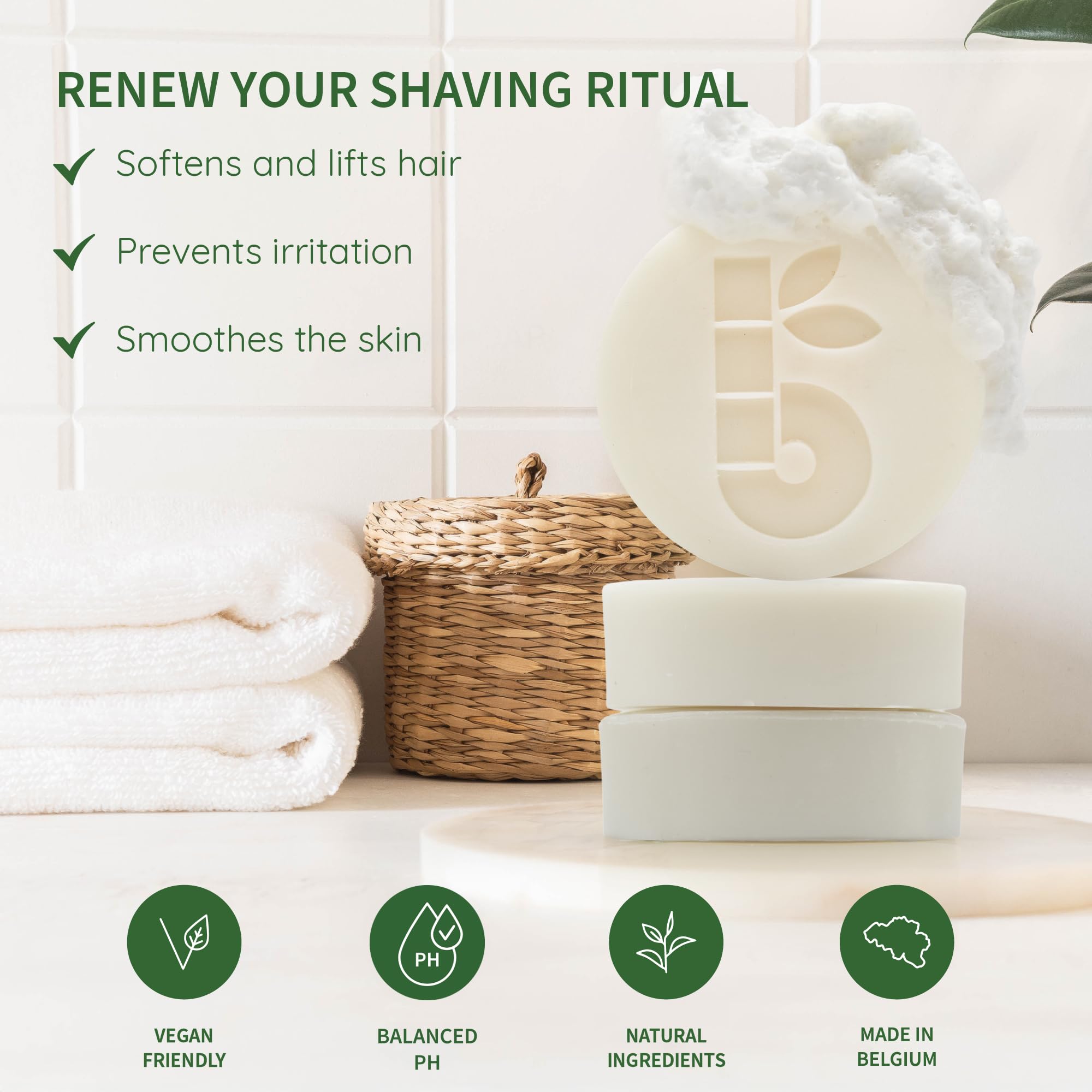 Bambaw aloe vera hidratante para pre-afeitado.